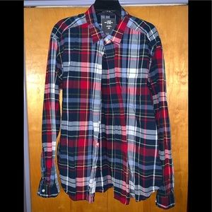 H&M Plaid Long Sleeve Shirt